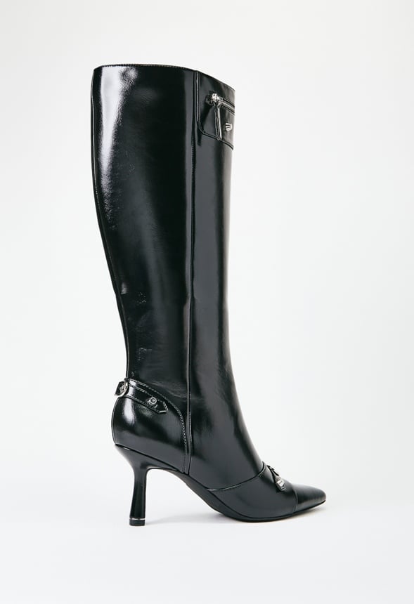 Zimi Stiletto Boot Black Caviar