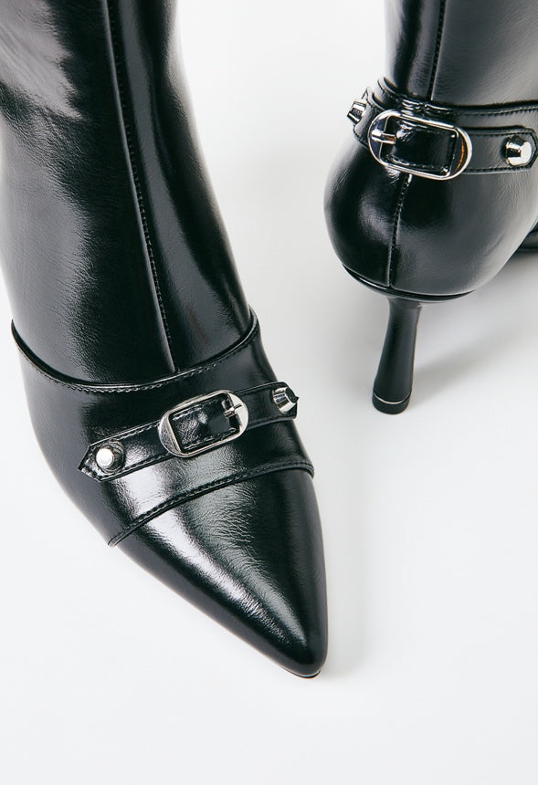 Zimi Stiletto Boot Black Caviar