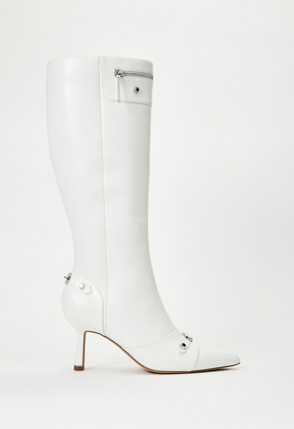 Zimi Stiletto Boot Bright White