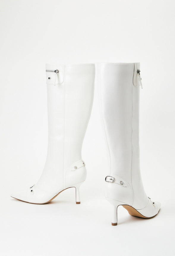 Zimi Stiletto Boot Bright White