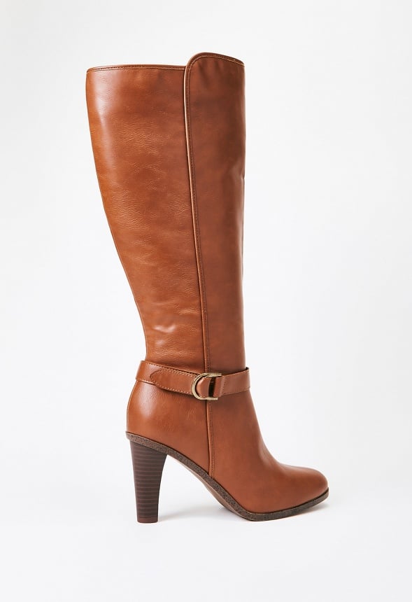 Dallas Heeled Boot Leather Brown