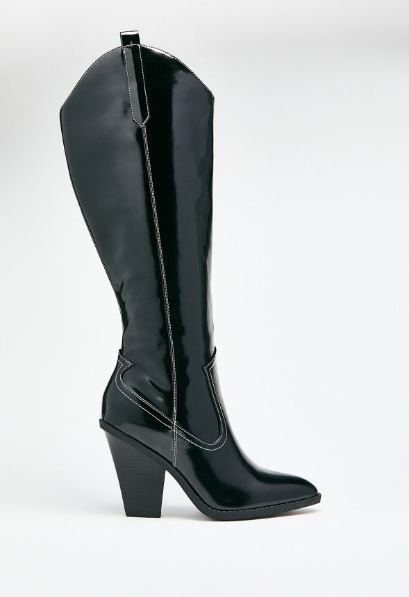 Bella Heeled Boot Black