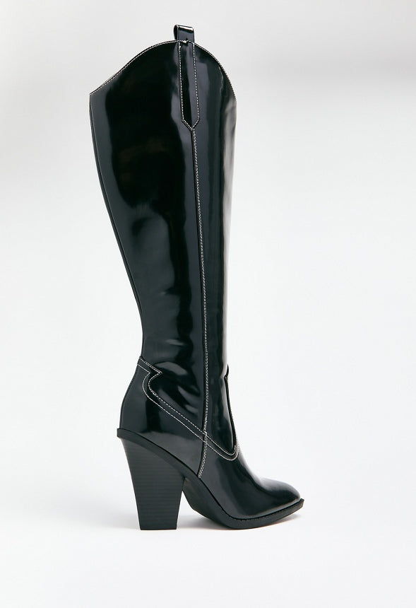 Bella Heeled Boot Black