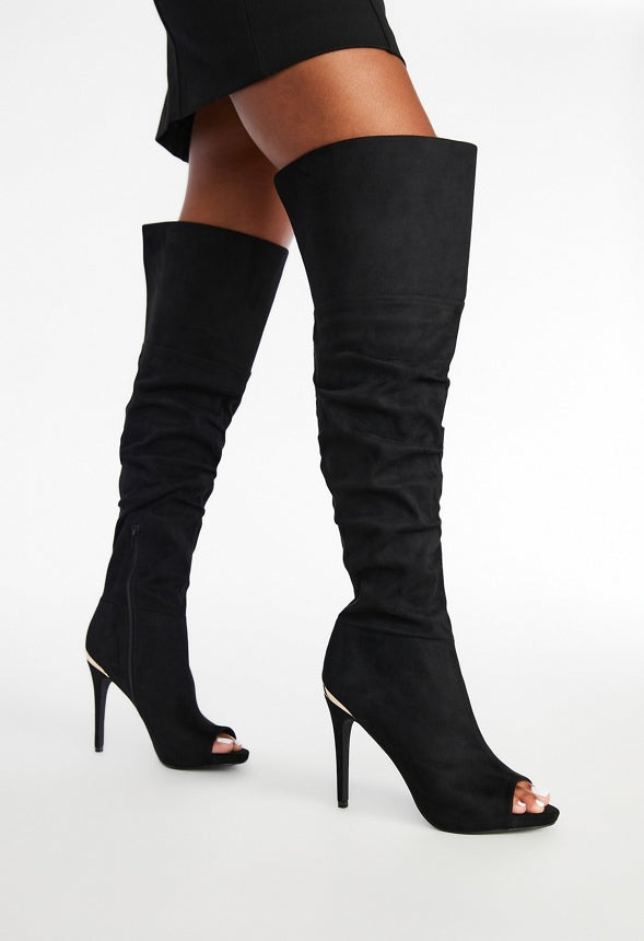 Alyssa Heeled Boot Black Caviar
