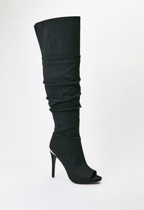 Alyssa Heeled Boot Black Caviar