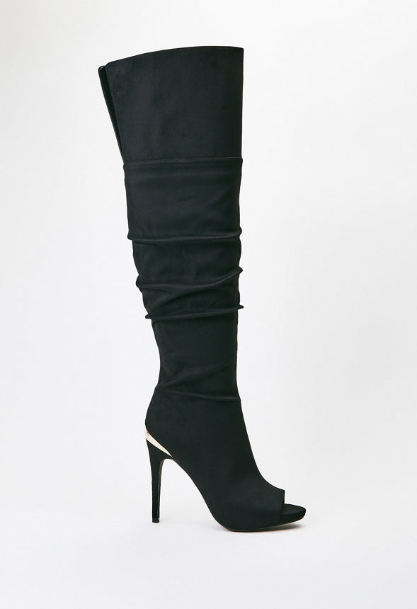 Alyssa Heeled Boot Black Caviar