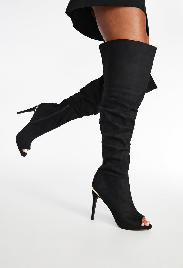 Alyssa Heeled Boot Black Caviar