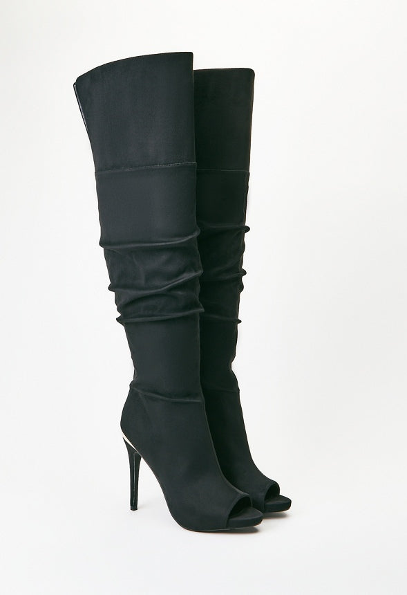 Alyssa Heeled Boot Black Caviar