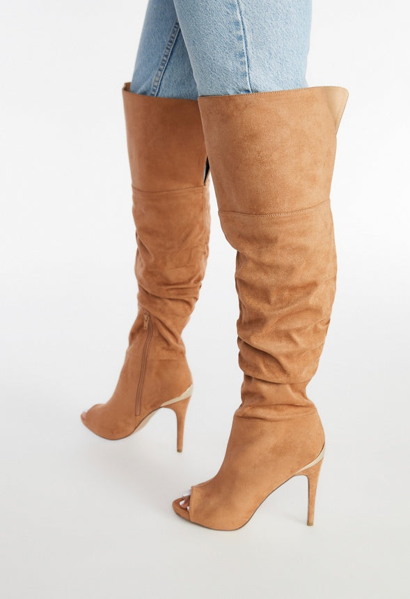 Alyssa Heeled Boot Light Tan