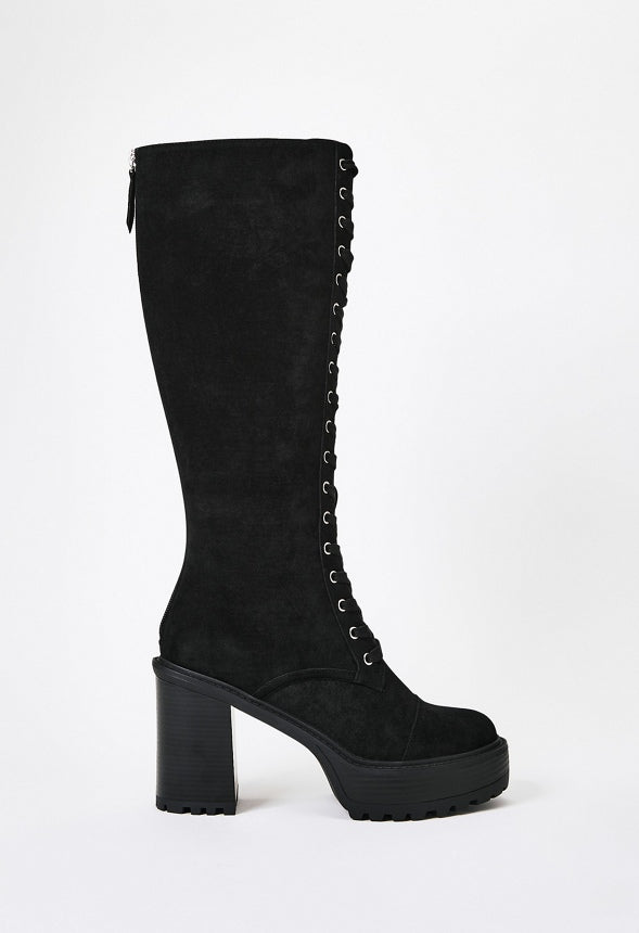 Kitt Heeled Boot Black Caviar