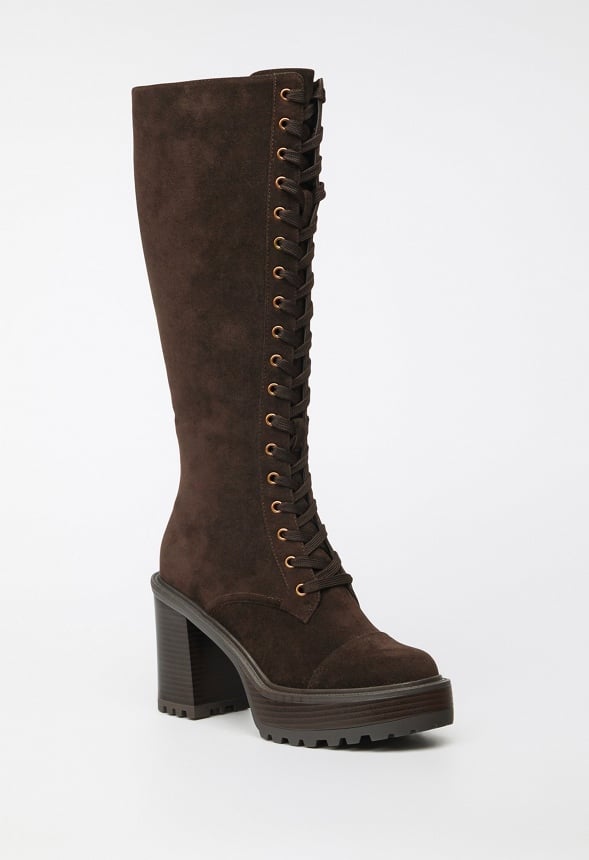 Kitt Heeled Boot Coffee