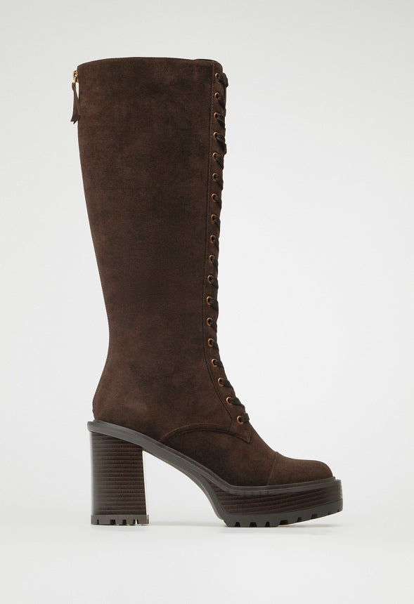 Kitt Heeled Boot Coffee