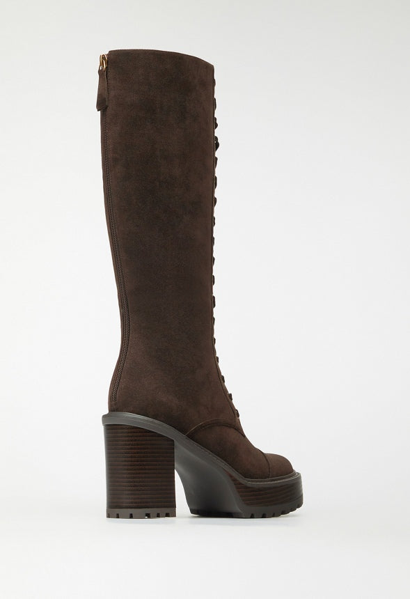 Kitt Heeled Boot Coffee