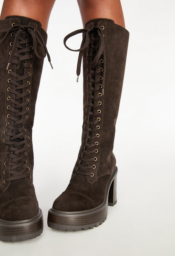 Kitt Heeled Boot Coffee