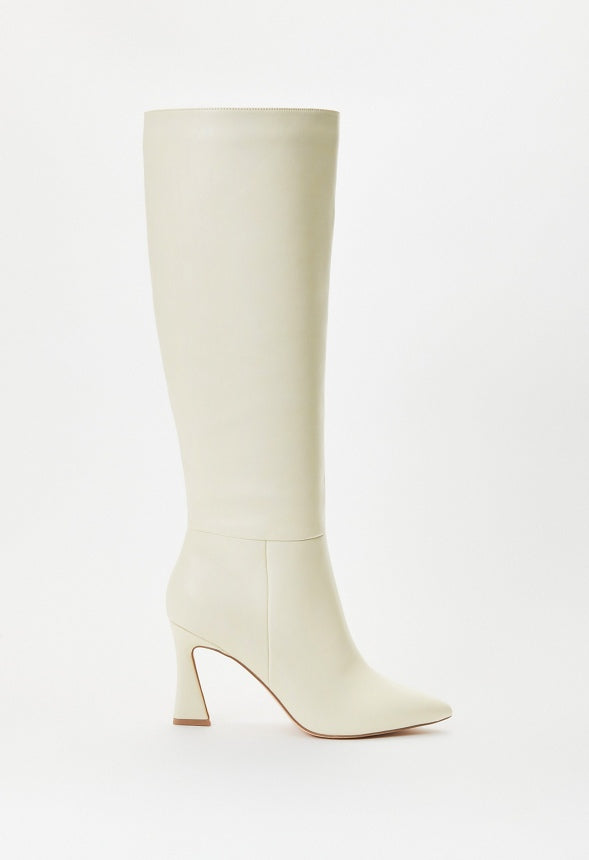 Alice Stiletto Boot Birch White