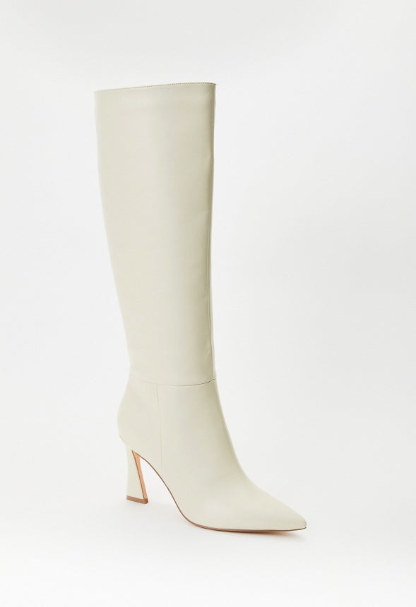 Alice Stiletto Boot Birch White