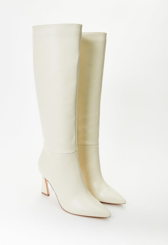 Alice Stiletto Boot Birch White