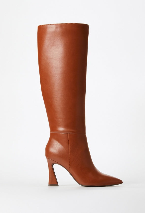 Alice Stiletto Boot Leather Brown
