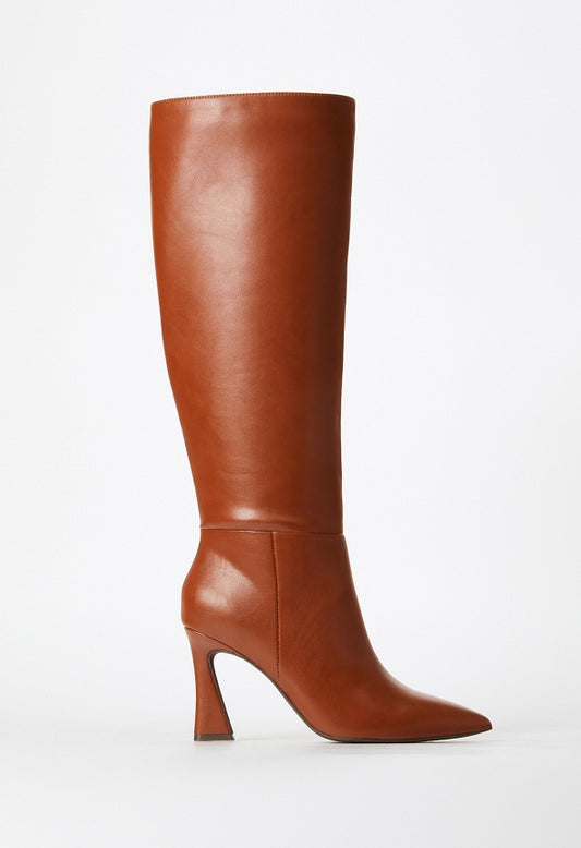 Alice Stiletto Boot Leather Brown