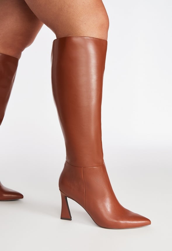 Alice Stiletto Boot Leather Brown