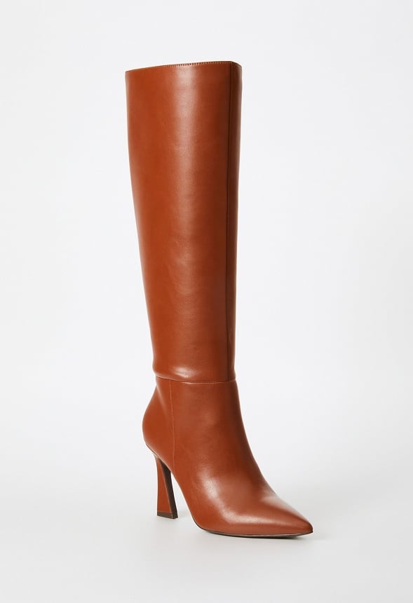 Alice Stiletto Boot Leather Brown