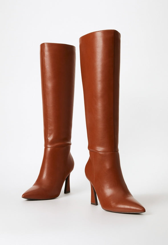Alice Stiletto Boot Leather Brown