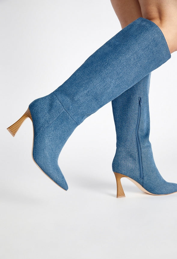 Alice Stiletto Boot Denim