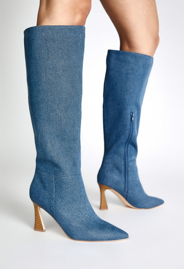 Alice Stiletto Boot Denim