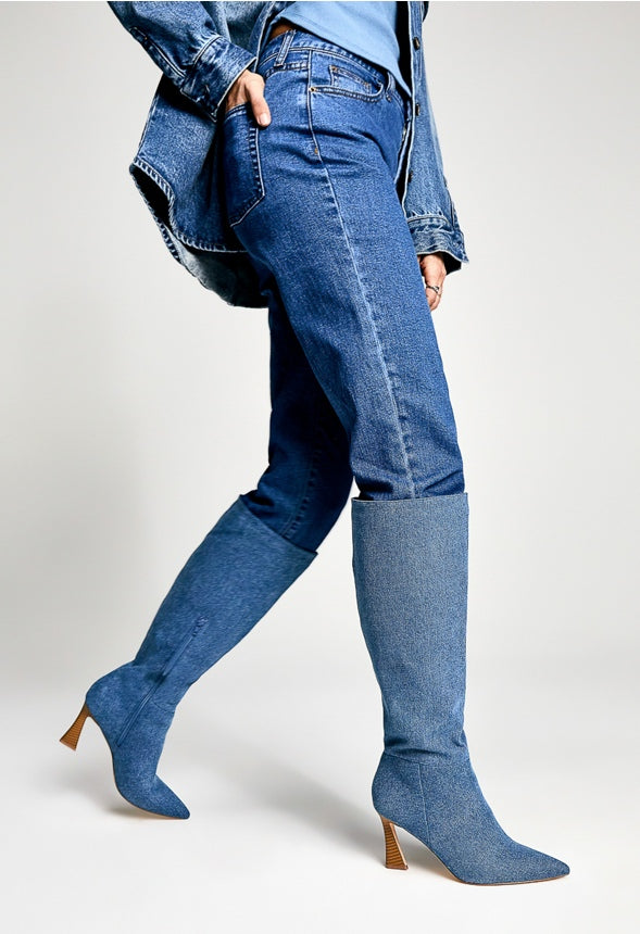 Alice Stiletto Boot Denim