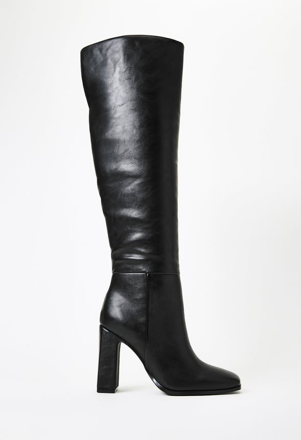 Monrow Over-The-Knee Boot Black Caviar
