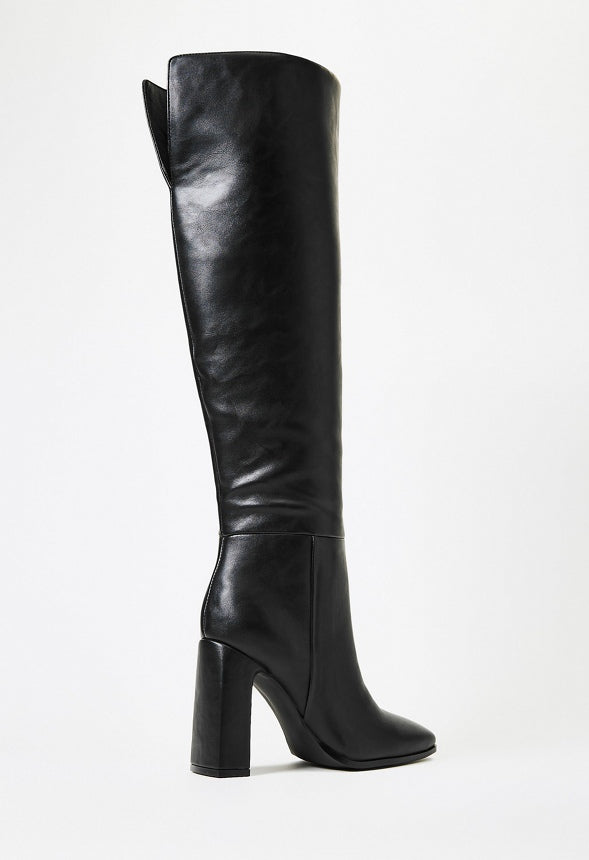 Monrow Over-The-Knee Boot Black Caviar