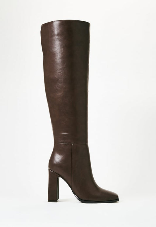 Monrow Over-The-Knee Boot Coffee