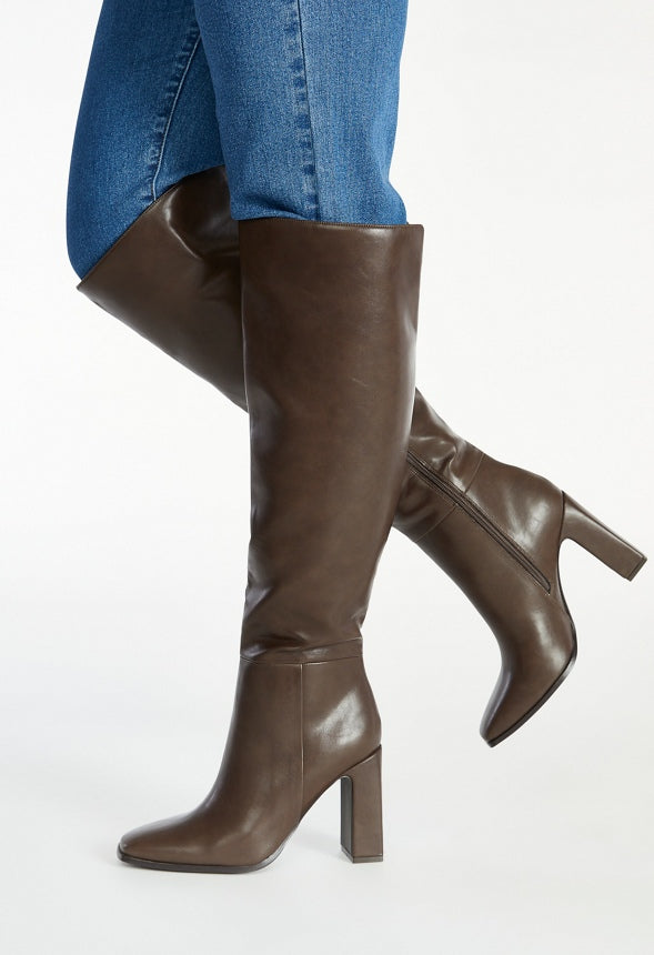 Monrow Over-The-Knee Boot Coffee