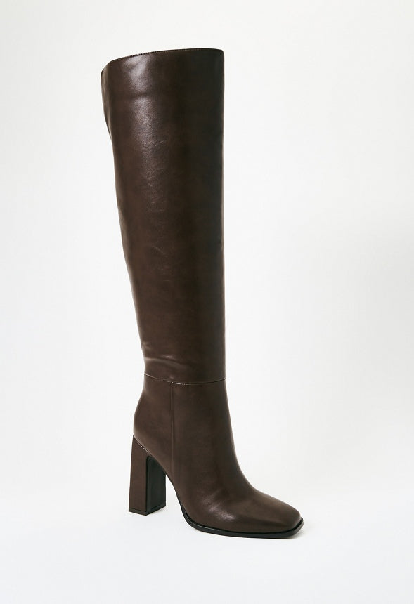 Monrow Over-The-Knee Boot Coffee