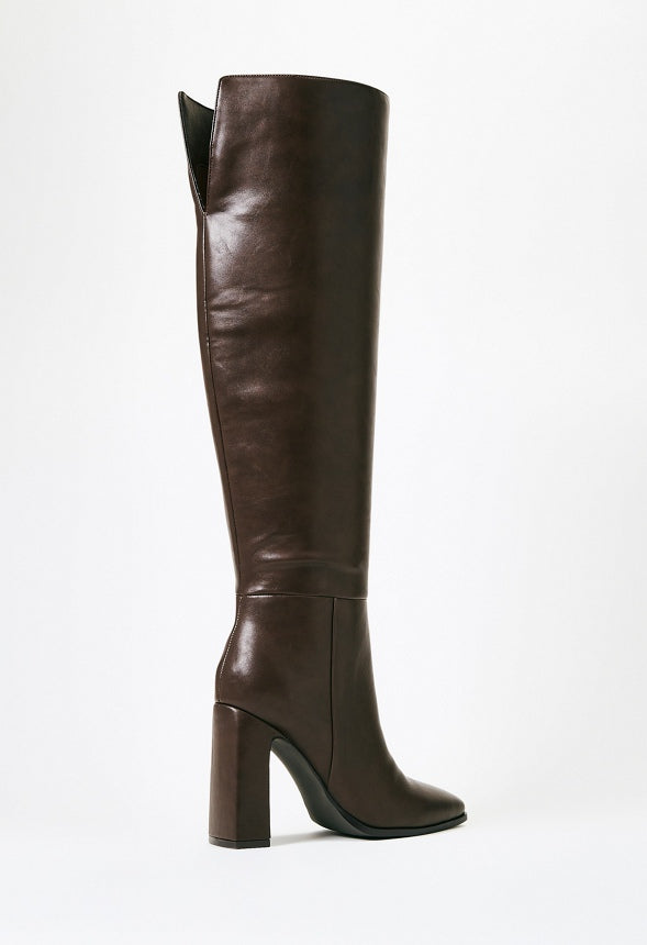 Monrow Over-The-Knee Boot Coffee