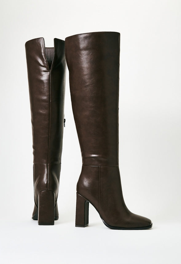 Monrow Over-The-Knee Boot Coffee
