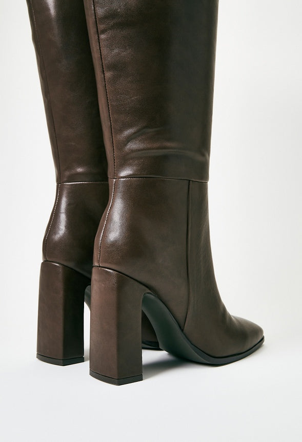 Monrow Over-The-Knee Boot Coffee
