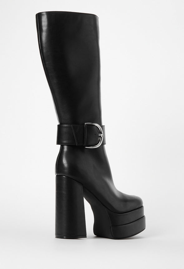 Soraya Platform Boot Black Caviar