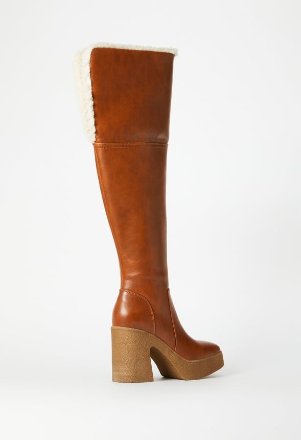 Parker Block Heeled Boot Whiskey