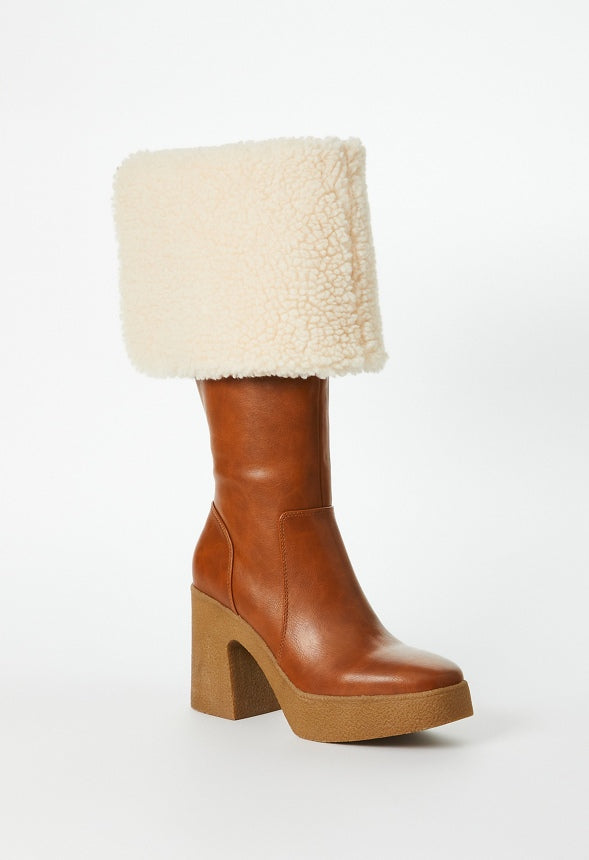 Parker Block Heeled Boot Whiskey