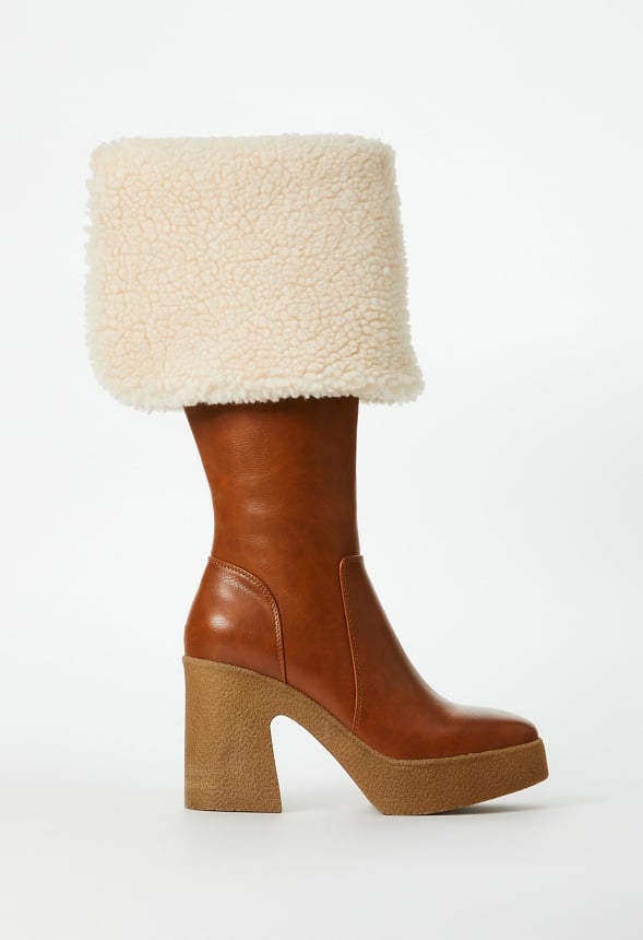 Parker Block Heeled Boot Whiskey