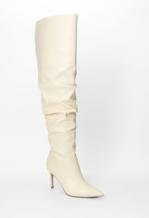 Shona Slouchy Stiletto Boot Birch