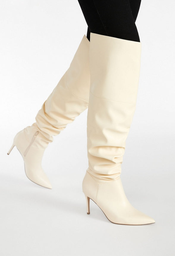 Shona Slouchy Stiletto Boot Birch