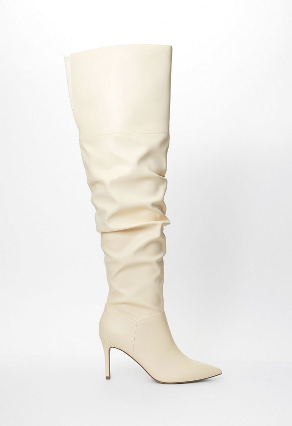 Shona Slouchy Stiletto Boot Birch