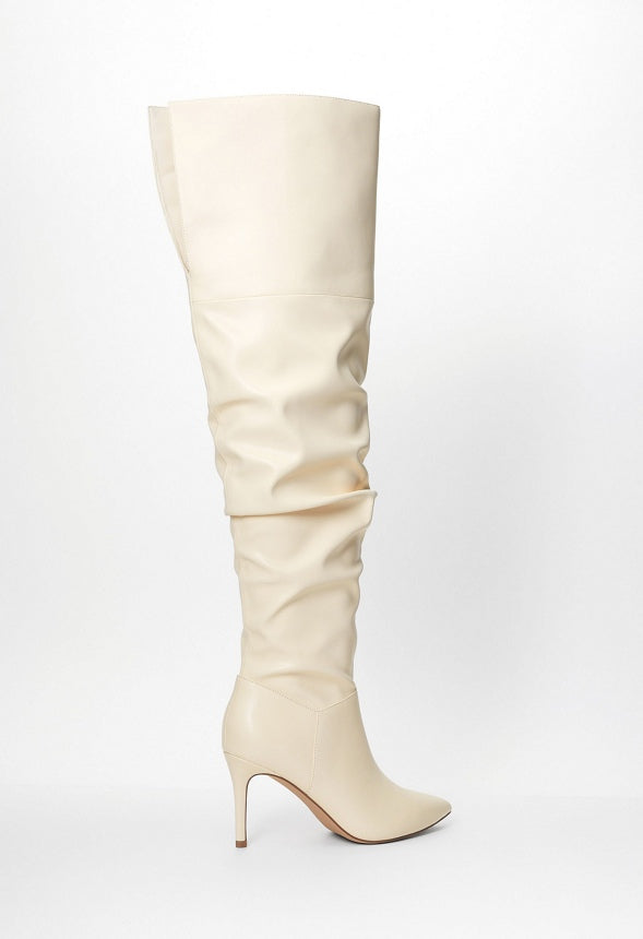 Shona Slouchy Stiletto Boot Birch