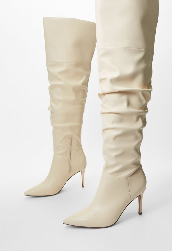 Shona Slouchy Stiletto Boot Birch