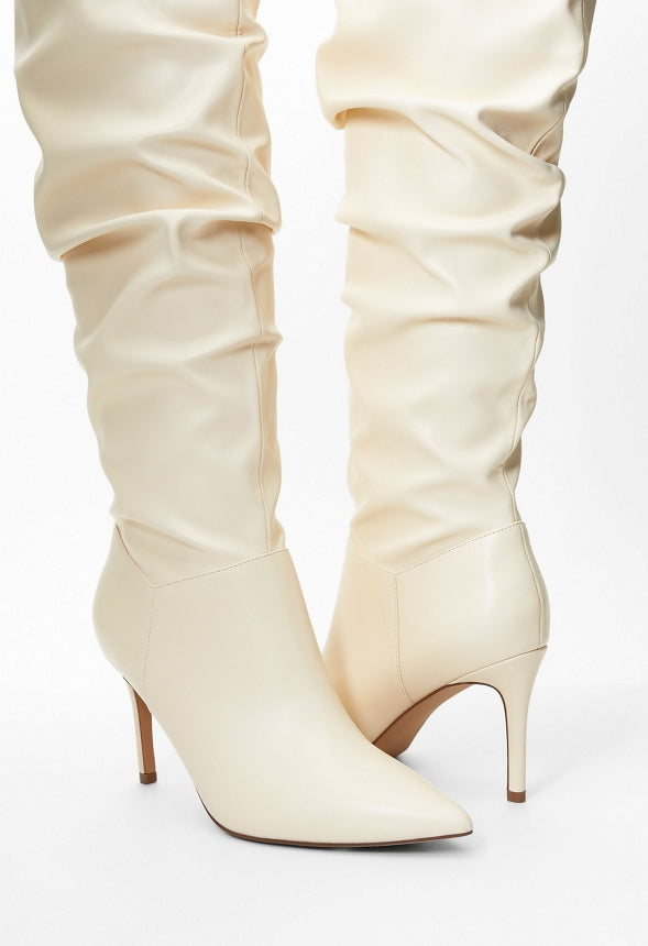 Shona Slouchy Stiletto Boot Birch