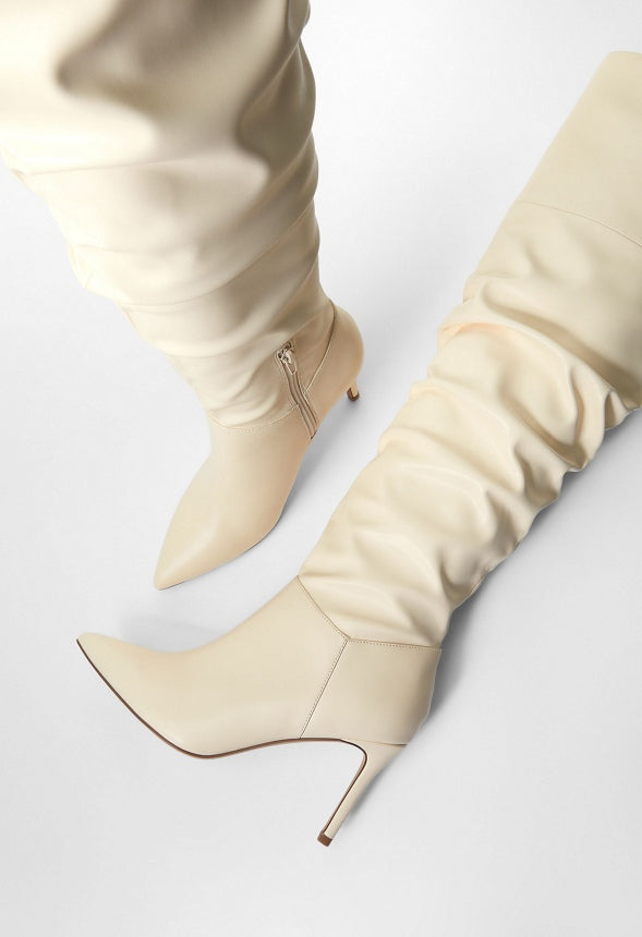 Shona Slouchy Stiletto Boot Birch