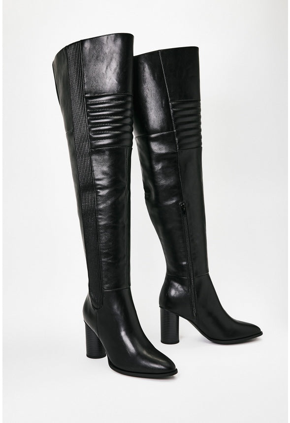 Jodie Over-The-Knee Boot Black Caviar