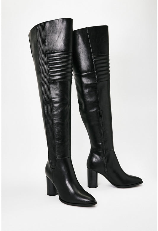 Jodie Over-The-Knee Boot Black Caviar